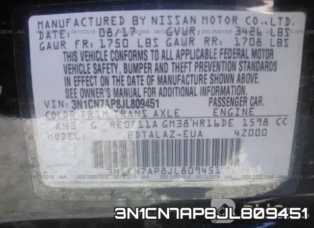 3N1CN7AP8JL809451 фото 10