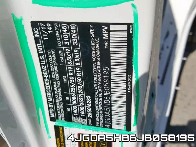 4JGDA5HB6JB058195 фото 2