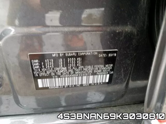 4S3BNAN69K3030810 фото 2