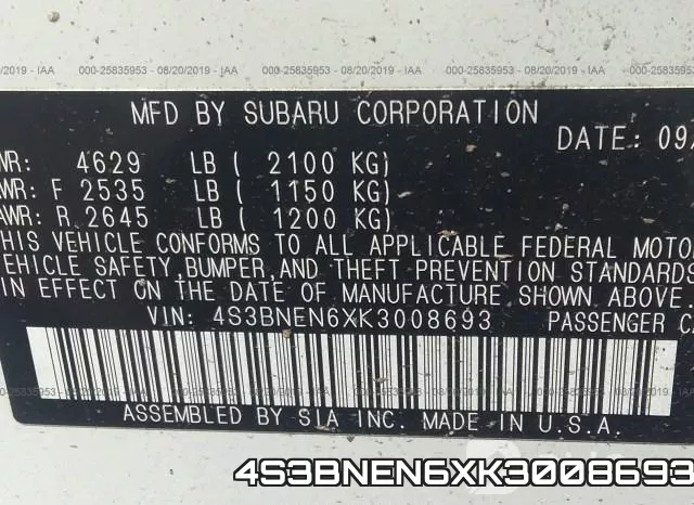 4S3BNEN6XK3008693 фото 10