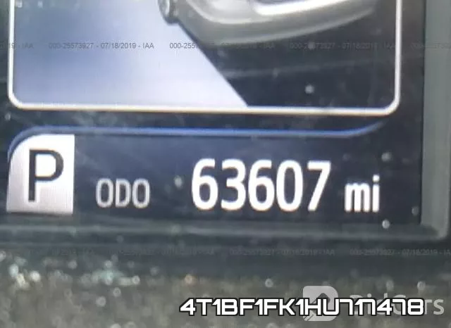 4T1BF1FK1HU717478 фото 8