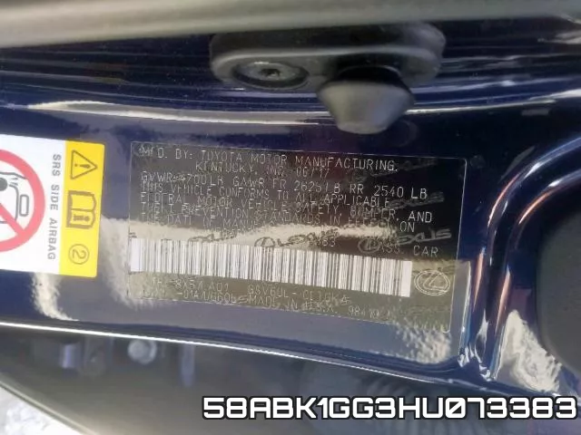 58ABK1GG3HU073383 фото 2