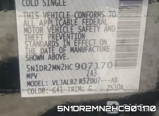 5N1DR2MN2HC907170 фото 10
