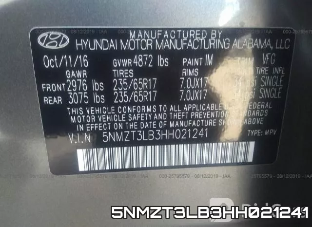 5NMZT3LB3HH021241 фото 10