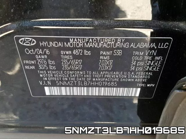 5NMZT3LB7HH019685 фото 2