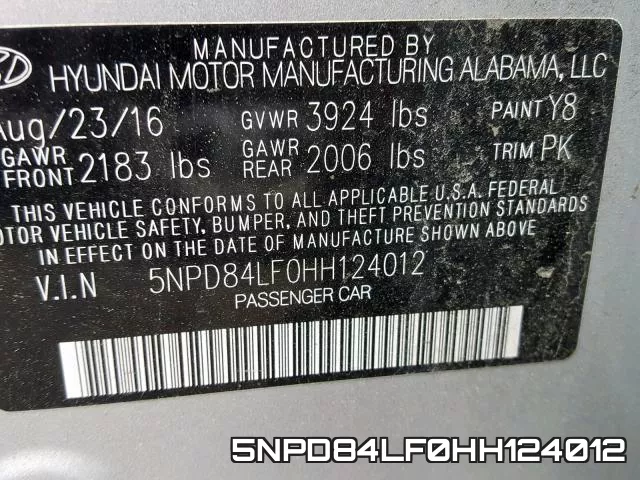 5NPD84LF0HH124012 фото 2