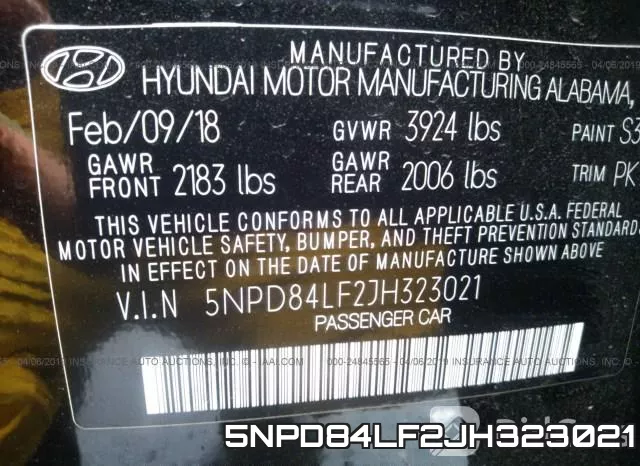 5NPD84LF2JH323021 фото 10