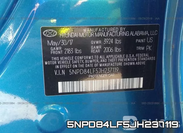 5NPD84LF5JH237119 фото 10