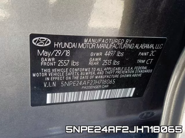 5NPE24AF2JH718065 фото 2