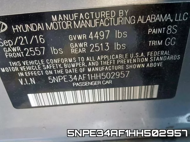 5NPE34AF1HH502957 фото 2