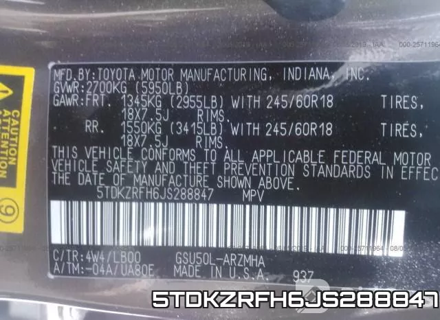 5TDKZRFH6JS288847 фото 10