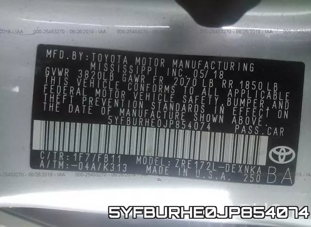 5YFBURHE0JP854074 фото 10
