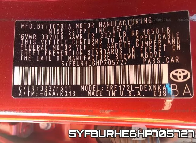 5YFBURHE6HP705727 фото 10