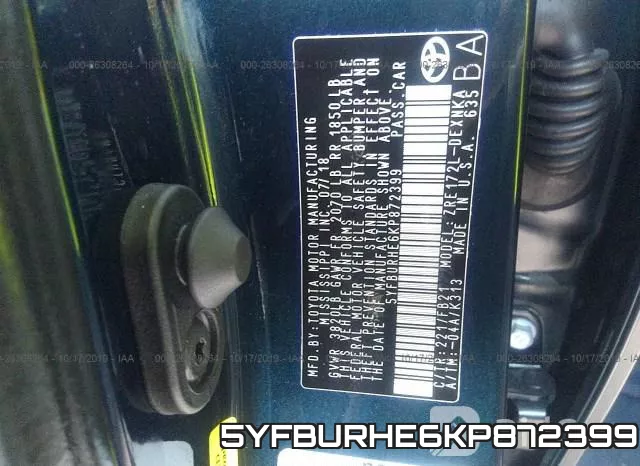 5YFBURHE6KP872399 фото 10