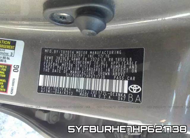 5YFBURHE7HP621738 фото 10
