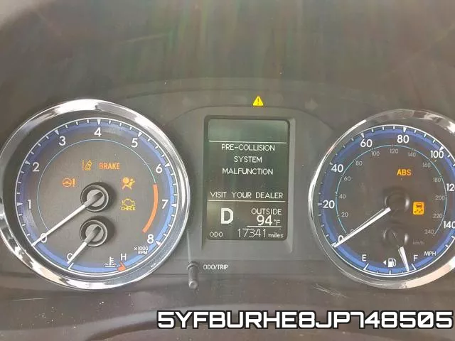 5YFBURHE8JP748505 фото 9