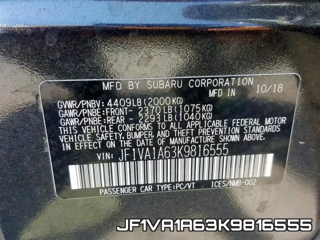 JF1VA1A63K9816555 фото 2