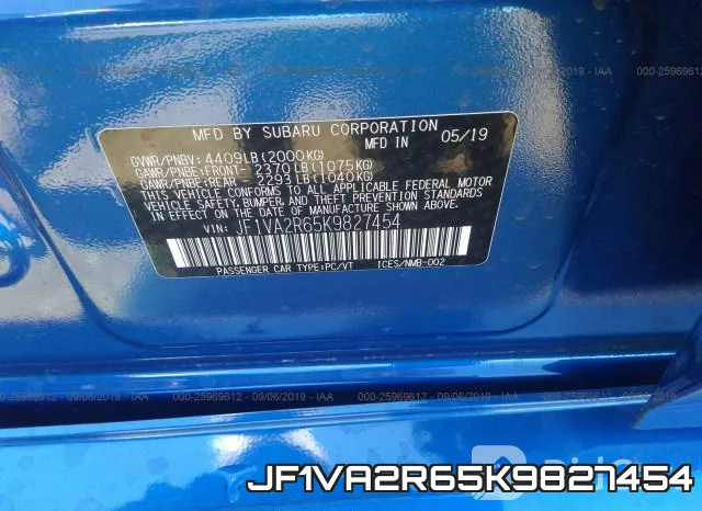 JF1VA2R65K9827454 фото 10