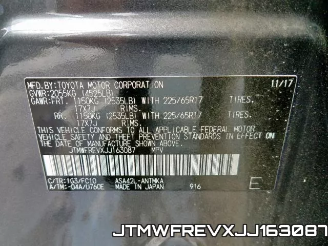 JTMWFREVXJJ163087 фото 2