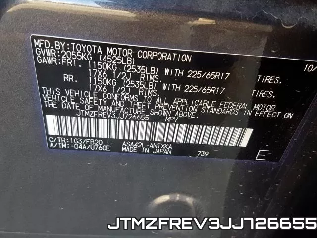 JTMZFREV3JJ726655 фото 2