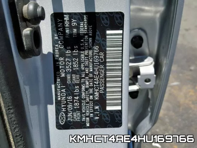KMHCT4AE4HU169766 фото 2