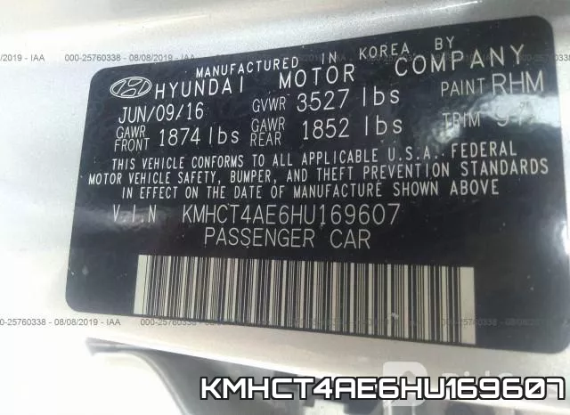 KMHCT4AE6HU169607 фото 10