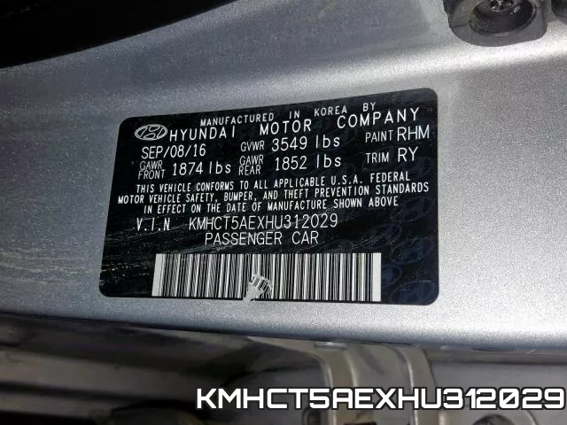 KMHCT5AEXHU312029 фото 2