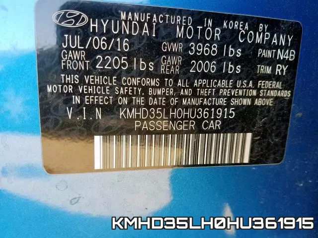 KMHD35LH0HU361915 фото 2