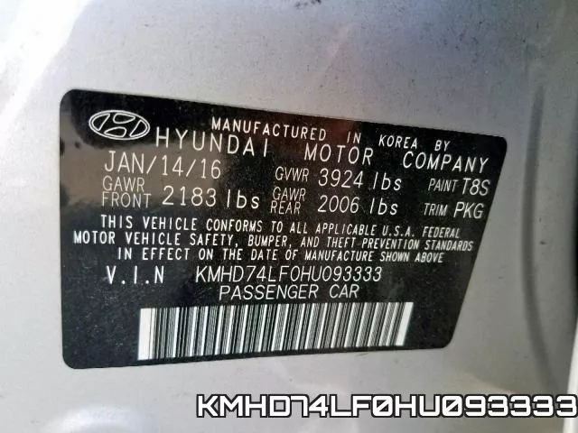 KMHD74LF0HU093333 фото 2
