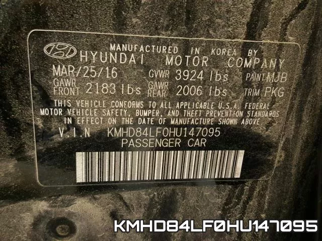 KMHD84LF0HU147095 фото 2