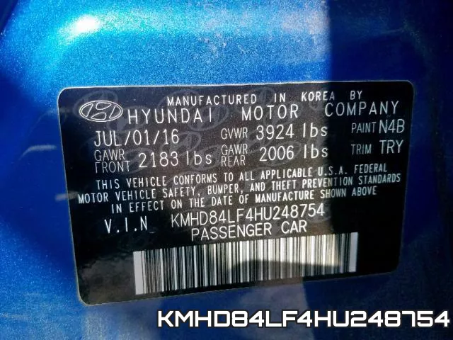 KMHD84LF4HU248754 фото 2
