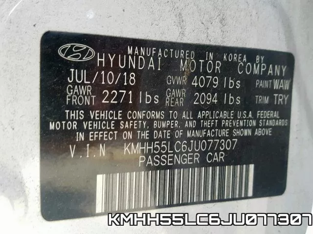 KMHH55LC6JU077307 фото 2