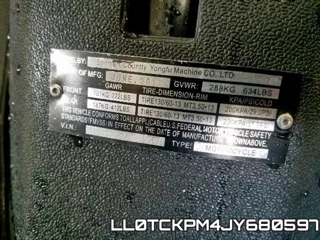 LL0TCKPM4JY680597 фото 2
