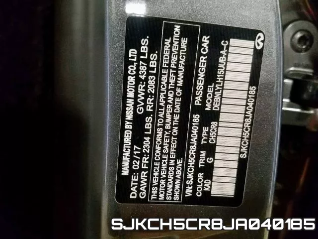 SJKCH5CR8JA040185 фото 2