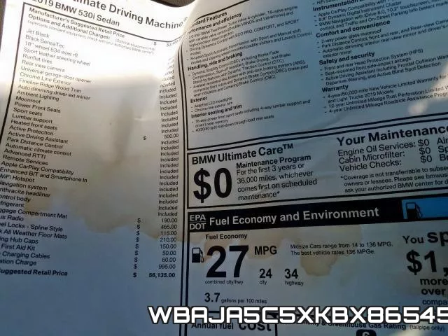 WBAJA5C5XKBX86545 фото 10