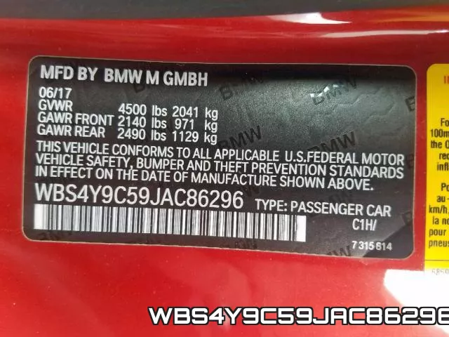WBS4Y9C59JAC86296 фото 2