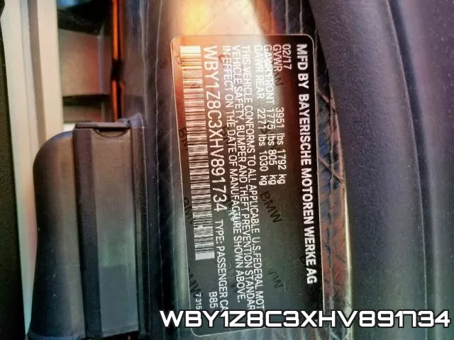 WBY1Z8C3XHV891734 фото 2