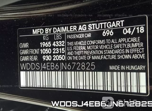WDDSJ4EB6JN672825 фото 10