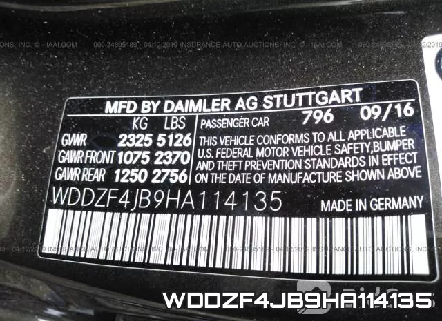 WDDZF4JB9HA114135 фото 10