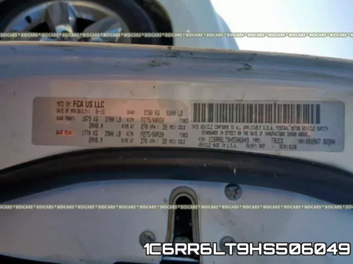 1C6RR6LT9HS506049 фото 2
