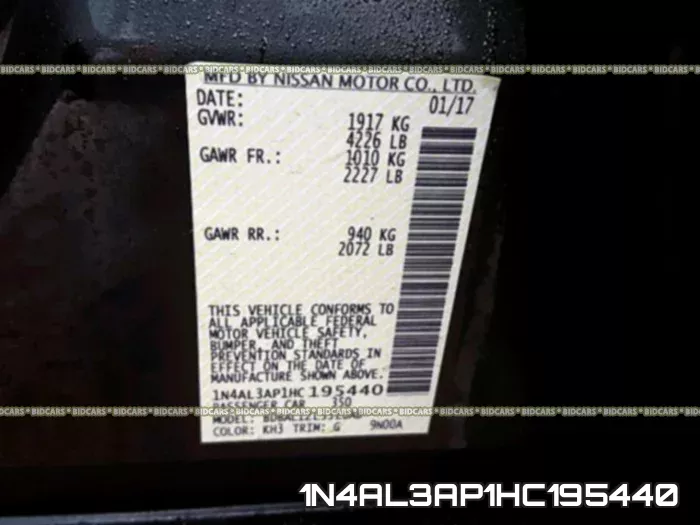 1N4AL3AP1HC195440 фото 2