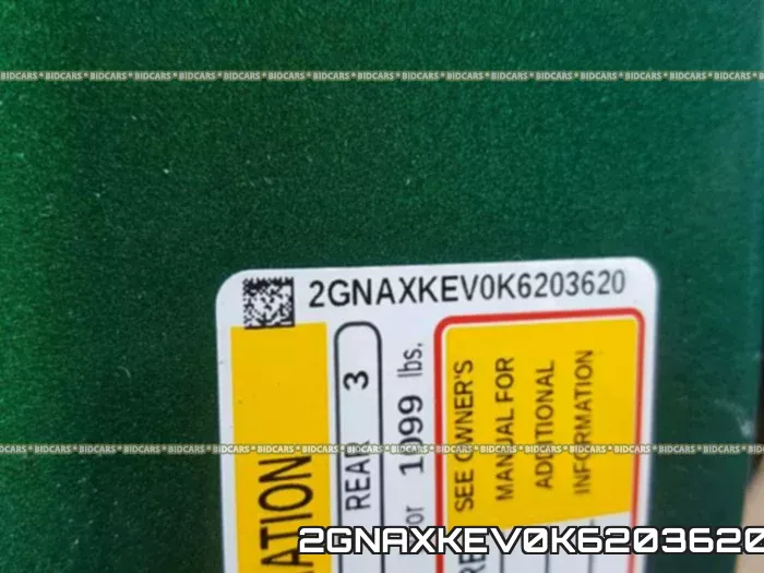 2GNAXKEV0K6203620 фото 2