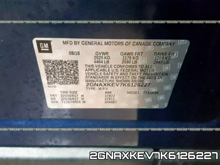 2GNAXKEV7K6126227 фото 2