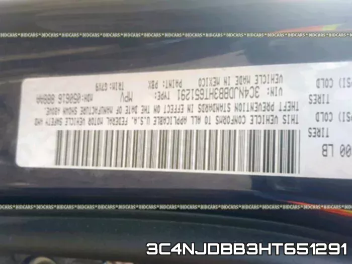 3C4NJDBB3HT651291 фото 2