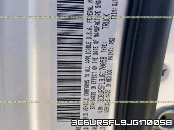 3C6UR5FL9JG170058 фото 2