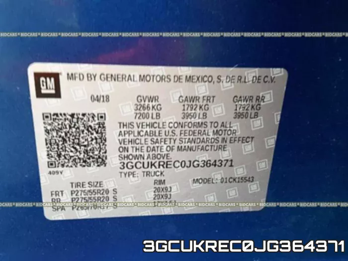 3GCUKREC0JG364371 фото 2