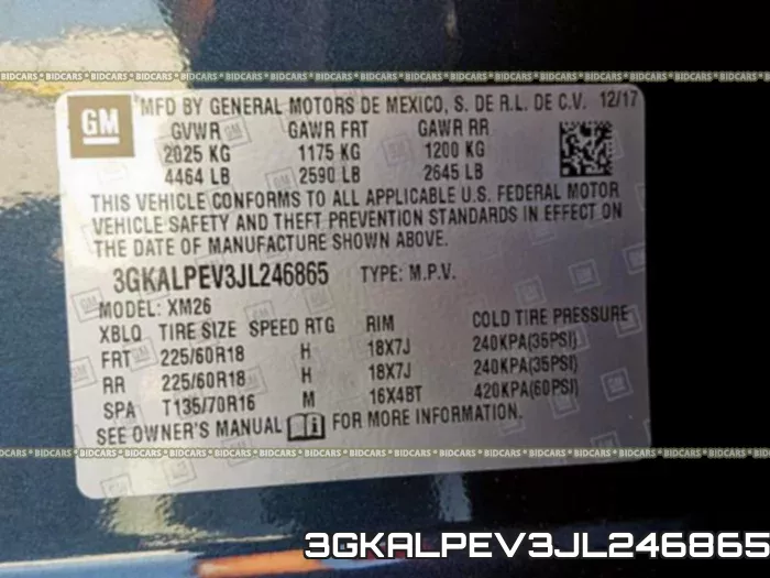 3GKALPEV3JL246865 фото 2