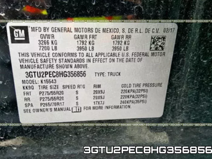 3GTU2PEC8HG356856 фото 2
