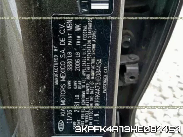 3KPFK4A73HE084454 фото 2