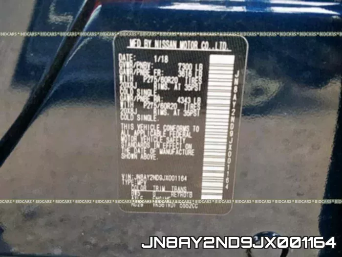 JN8AY2ND9JX001164 фото 2